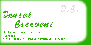 daniel cserveni business card